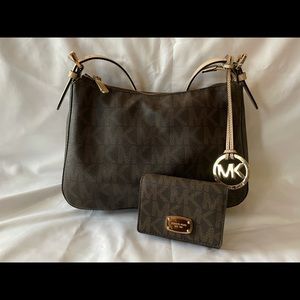 Michael Kors Signature Purse with matching Wallet